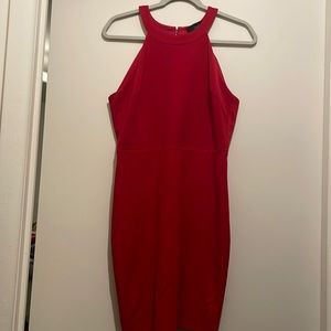 Brand new Red M Halter Neck Body Con Dress